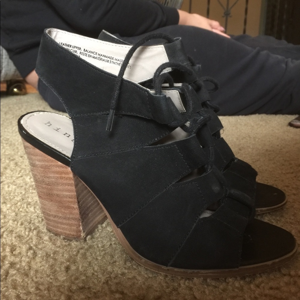 TWO PAIRS OF HEELS